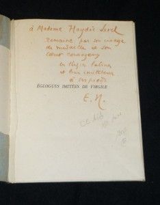 Églogues imitées de Virgile.