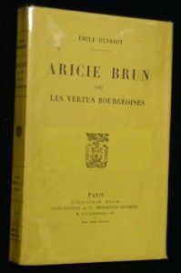 Aricie Brun ou les les vertus bourgeoises