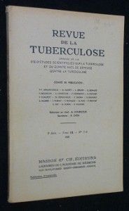 Revue de la tuberculose. 5e série, tome 12, n° 5-6 (1948)