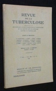 Revue de la tuberculose. 5e série, tome 12, n° 7-8 (1948)