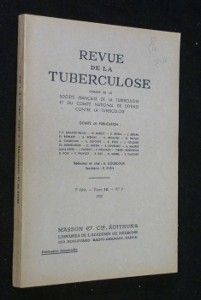Revue de la tuberculose. 5e série, tome 16, n° 9 (1952)
