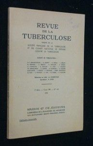Revue de la tuberculose. 5e série, tome 16, n° 4-5 (1952)