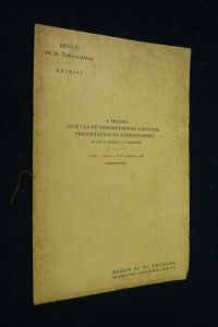 A propos d'un cas de pneumothorax spontané. Présentation de radiographies. Revue de la tuberculose, extrait