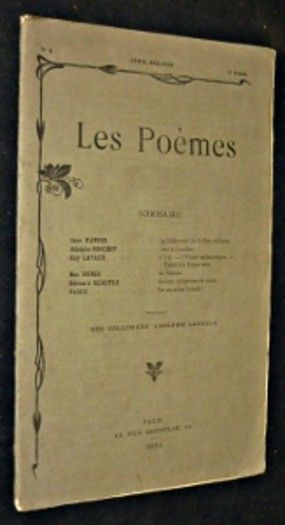 Les Poèmes (3e année, n°2 : avril mai juin 1904)