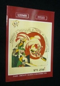 Importantes estampes. Catalogue de vente aux enchères réalisée à l'Hôtel Drouot le 13 décembre 1994