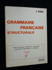 Grammaire française structurale, classe de 5ème