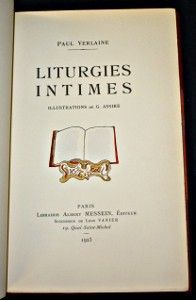 Liturgies intimes (Poésies de Paul Verlaine)