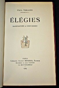 Élégies (Poésies de Paul Verlaine)