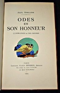 Odes en son honneur (Poésies de Paul Verlaine)