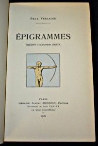 Épigrammes (Poésies de Paul Verlaine)