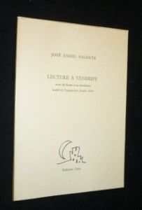 Lecture à Ténérife suivi de Notes d'un simulateur