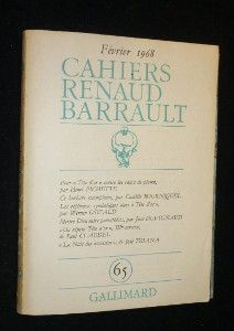 Cahiers Renaud Barrault, 65, février 1968 : Paul Claudel