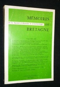 Mémoires de Bretagne de la Société d'histoire et d'archéologie, tome LXVI, 1989