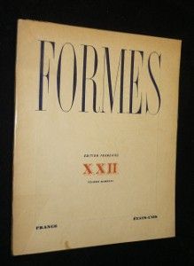 Formes, XXII, février 1932