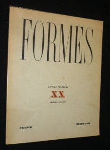 Formes, XX, décembre 1931