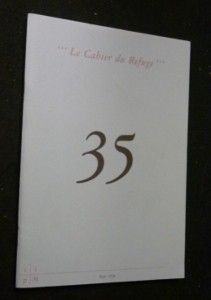 Le cahier du Refuge, 35, mai 1994 : Autour de l'érotisme