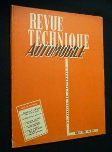 Revue technique automobile, n° 123, juillet 1956
