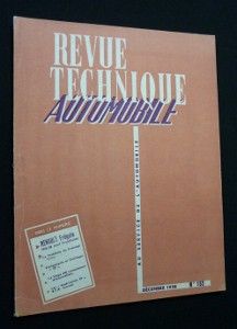 Revue technique automobile, n° 152, décembre 1958