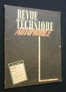 Revue technique automobile, n° 141, janvier 1958