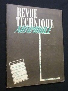 Revue technique automobile, n° 108, avril 1955
