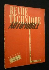 Revue technique automobile, n° 67, novembre 1951