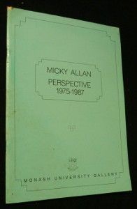 Micky Allan. Perspective 1975-1987