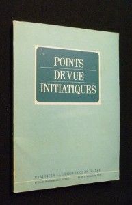 Points de vue initiatiques, n° 29-30, 1er et 2e trimestres 1973