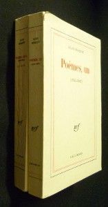 Poèmes, un  (1945-1967) et deux (1970-1974) (2 volumes)