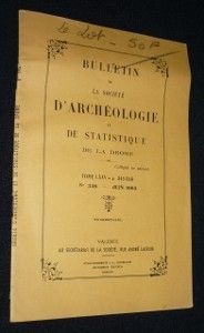 Bulletin de la société d'archéologie et de statistique de la Drome. Tome LXXV, p. 345-368, n°348, juin 1963