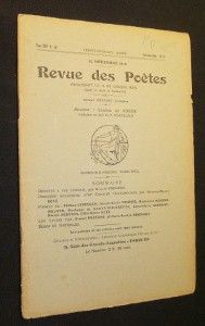 Revue des Poètes, tome XXV, n° 281, 15 novembre 1930