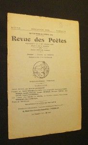 Revue des Poètes, tome XXV, n° 280, septembre-octobre 1930
