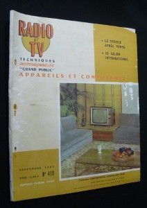 Radio et TV, techniques professionnelles, 'grand public', n° 419, septembre 1963 : Le service après-vente ; Le salon international