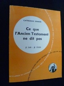 Ce que l'Ancien Testament ne dit pas