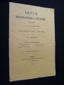 Revue bibliographique & littéraire, VI - juin 1898