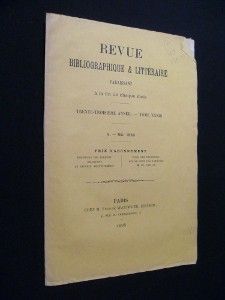 Revue bibliographique & littéraire, V - mai 1898