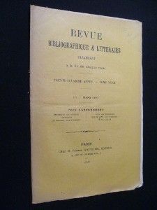 Revue bibliographique & littéraire, III - mars 1897