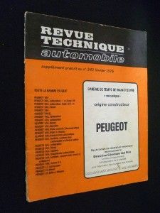 Revue technique automobile, supplément gratuit au n° 342, février 1975