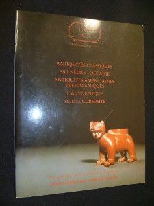 Antiquités classiques, art nègre - Océane, antiquités américaines préhispaniques, haute époque, haute curiosité (vente aux enchères 15 juin 1999)