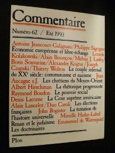 Commentaire, volume 16, n° 62, été 1993