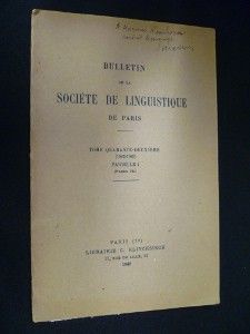 Bulletin de la société de linguistique de Paris, tome 42e (1942-1945), fasc. 1 : Aperçu phonologique du cambodgien