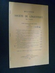 Bulletin de la société de linguistique de Paris, tome 52e (1956), fasc. 1 : Les expressions de 'être' en siamois et en cambodgien