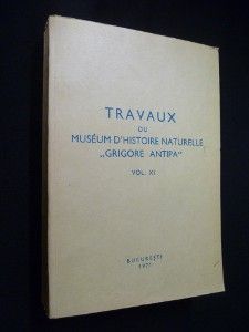 Travaux du Muséum d'histoire naturelle 'Grigore Antipa', vol. XI