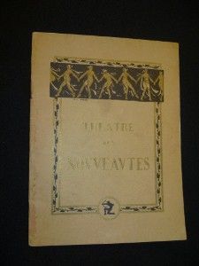 Théâtre des nouveautés : M. et Mme Un Tel, saison 1930-1931 (programme)