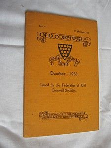 Old Cornwall, october 1926, n° 4