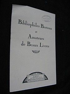 Bibliophiles bretons et amateurs de beaux livres