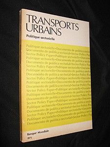 Transports urbains, politique sectorielle