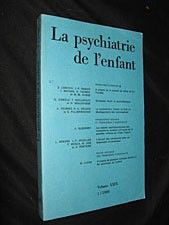 La Psychiatrie de l'enfant, volume XXIX, 1/1986