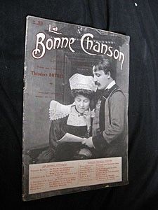 La bonne chanson, revue du foyer littéraire et musicale, n°25, novembre 1909