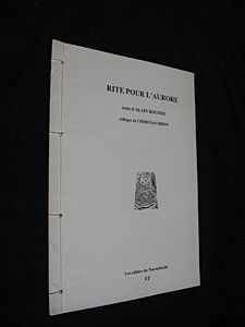 Rite pour l'aurore (Les Cahiers du Tournefeuille VI)