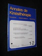 Annales de kinésithérapie, tome 6, janvier-février 1979, n° 1-2